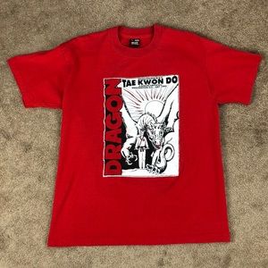 Vintage 1995 Dragon Tae Keon Do Tee Size Large